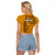 Nanakuli High and Intermediate School Raglan Cropped T Shirt Tribal Kakau Pattern LT03 - Polynesian Pride