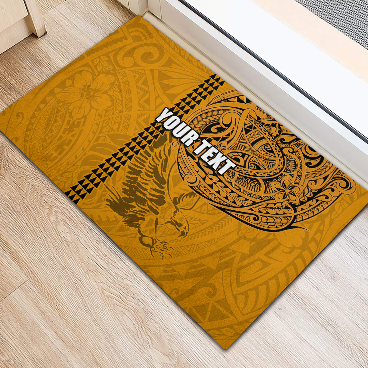 Nanakuli High and Intermediate School Rubber Doormat Tribal Kakau Pattern LT03 - Polynesian Pride