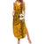 Nanakuli High and Intermediate School Summer Maxi Dress Tribal Kakau Pattern LT03 Women Yellow - Polynesian Pride