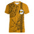 Nanakuli High and Intermediate School Women V Neck T Shirt Tribal Kakau Pattern LT03 Female Yellow - Polynesian Pride