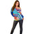 Hawaii Race For Whales Off Shoulder Sweater Flag and Polynesian Hibiscus LT03 - Polynesian Pride