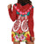 Polynesian Valentine Day Hoodie Dress Love Couple Turtle Maori Hibiscus Red Style LT03 - Polynesian Pride