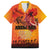 Australia and New Zealand ANZAC Day Family Matching Tank Maxi Dress and Hawaiian Shirt Soldiers Memories - Red Poppies with Aboriginal and Maori Art