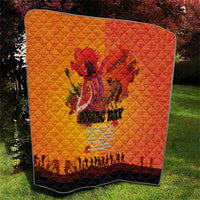 Australia and New Zealand ANZAC Day Quilt Soldiers Memories - Red Poppies with Aboriginal and Maori Art LT03 - Polynesian Pride