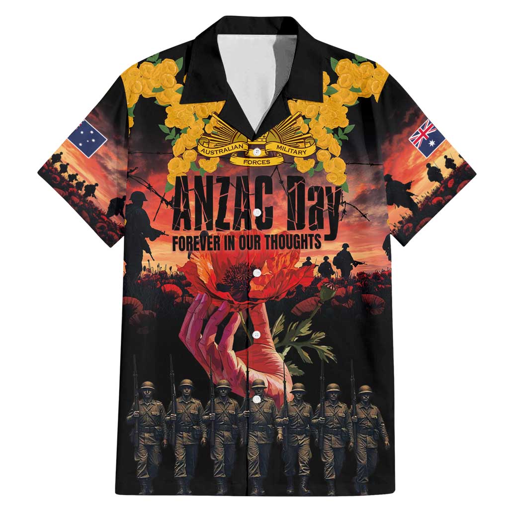 Australia ANZAC Day Family Matching Mermaid Dress and Hawaiian Shirt Forever in My Thoughts