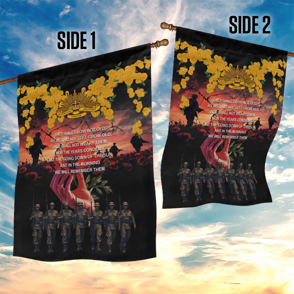 Australia ANZAC Day Garden Flag Forever in My Thoughts