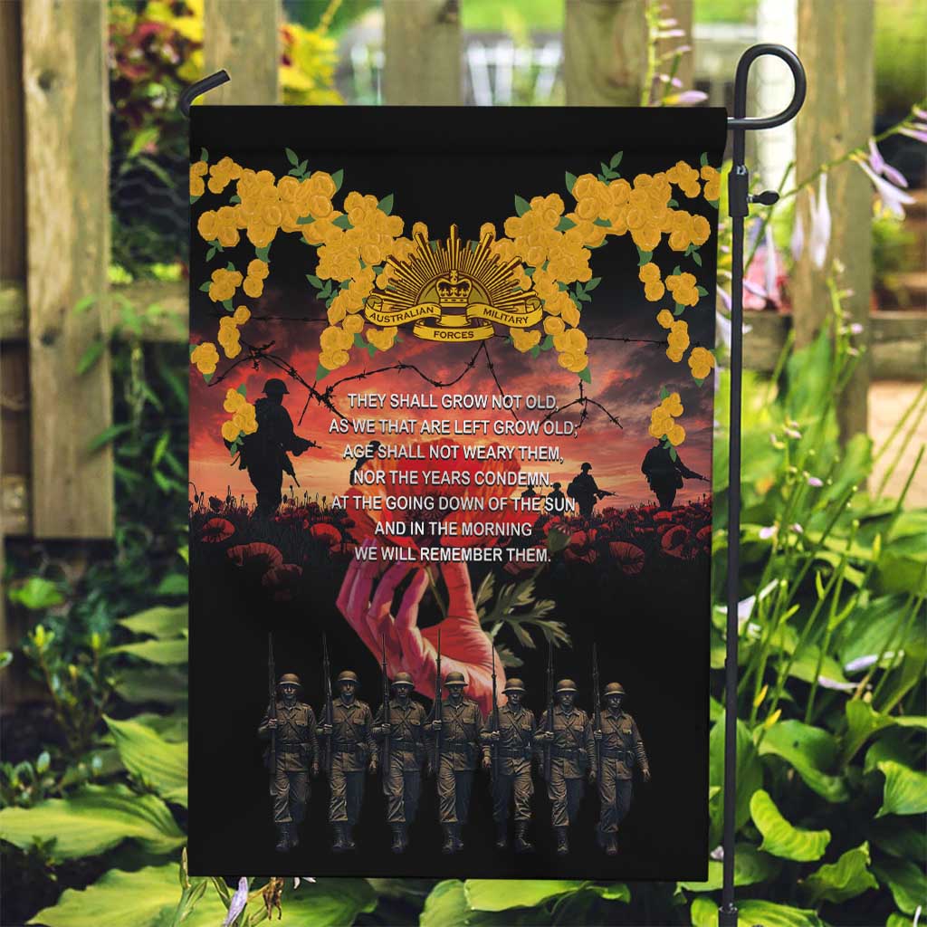 Australia ANZAC Day Garden Flag Forever in My Thoughts
