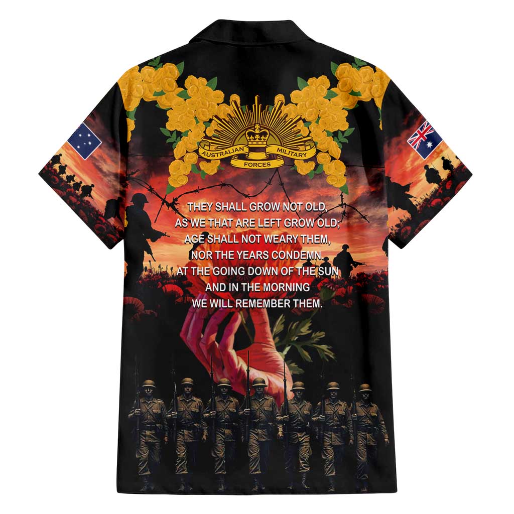 Australia ANZAC Day Hawaiian Shirt Forever in My Thoughts