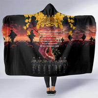 Australia ANZAC Day Hooded Blanket Forever in My Thoughts