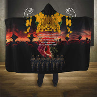 Australia ANZAC Day Hooded Blanket Forever in My Thoughts