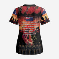 New Zealand ANZAC Day Scrub Top Forever in My Thoughts - Polynesian Pride