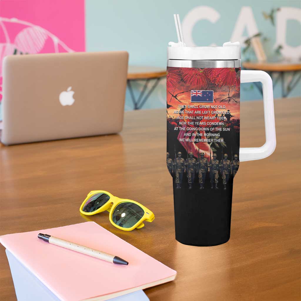 New Zealand ANZAC Day Tumbler With Handle Forever in My Thoughts