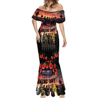 Australia and New Zealand ANZAC Day Mermaid Dress Kangaroo and Kiwi Bird Soldier - Forever in My Thoughts LT03 - Polynesian Pride