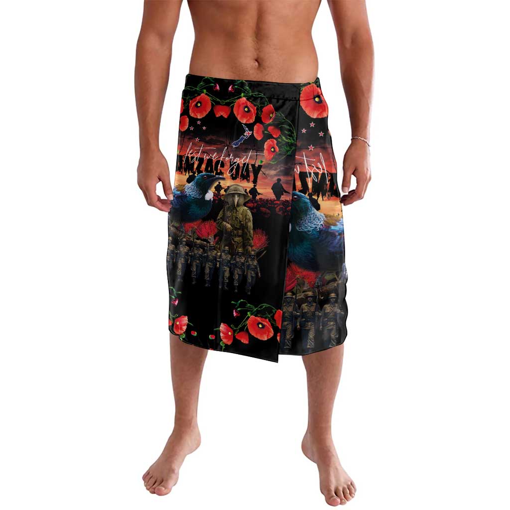 New Zealand ANZAC Day Lavalava Tui Bird and Kiwi Bird Soldier - Forever in My Thoughts