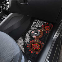 Australia and New Zealand Together Car Mats Aboriginal and Maori Art Tattoo