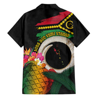 Vanuatu Selebretem 44th Indipendens Dei Family Matching Long Sleeve Bodycon Dress and Hawaiian Shirt Sand Drawing Turtle Melanesian Vibes LT03 - Polynesian Pride