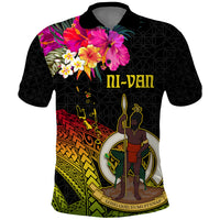 Vanuatu Ni-Van Polo Shirt Coat of Arms Sand Drawing