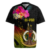 Vanuatu Ni-Van Rugby Jersey Coat of Arms Sand Drawing