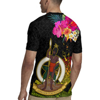 Vanuatu Ni-Van Rugby Jersey Coat of Arms Sand Drawing