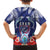 Guam Liberation Day Family Matching Off Shoulder Maxi Dress and Hawaiian Shirt The Tribal Latte Stone and Dolphins with Hibiscus Chamorro Culture