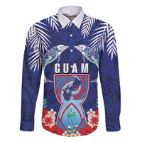 Guam Liberation Day Family Matching Short Sleeve Bodycon Dress and Hawaiian Shirt The Tribal Latte Stone and Dolphins with Hibiscus Chamorro Culture