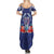 Guam Liberation Day Family Matching Summer Maxi Dress and Hawaiian Shirt The Tribal Latte Stone and Dolphins with Hibiscus Chamorro Culture