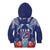 Guam Liberation Day Kid Hoodie The Tribal Latte Stone and Dolphins with Hibiscus Chamorro Culture