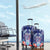 Guam Liberation Day Luggage Cover The Tribal Latte Stone and Dolphins with Hibiscus Chamorro Culture