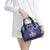 Guam Liberation Day Shoulder Handbag The Tribal Latte Stone and Dolphins with Hibiscus Chamorro Culture