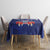 Guam Liberation Day Tablecloth The Tribal Latte Stone and Dolphins with Hibiscus Chamorro Culture