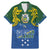 Solomon Islands Family Matching Mermaid Dress and Hawaiian Shirt The Guardians-Tribal Crocodile and Shark Melanesian Tattoo