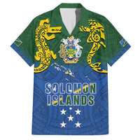 Solomon Islands Hawaiian Shirt The Guardians-Tribal Crocodile and Shark Melanesian Tattoo