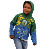 Solomon Islands Kid Hoodie The Guardians-Tribal Crocodile and Shark Melanesian Tattoo