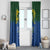 Solomon Islands Window Curtain The Guardians-Tribal Crocodile and Shark Melanesian Tattoo