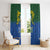 Solomon Islands Window Curtain The Guardians-Tribal Crocodile and Shark Melanesian Tattoo