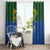 Solomon Islands Window Curtain The Guardians-Tribal Crocodile and Shark Melanesian Tattoo