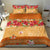 Hawaii Hibiscus Bedding Set Turtles and Tribal Motifs Vintage Floral Style