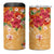 Hawaii Hibiscus 4 in 1 Can Cooler Tumbler Turtles and Tribal Motifs Vintage Floral Style