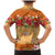 Hawaii Hibiscus Family Matching Mermaid Dress and Hawaiian Shirt Turtles and Tribal Motifs Vintage Floral Style