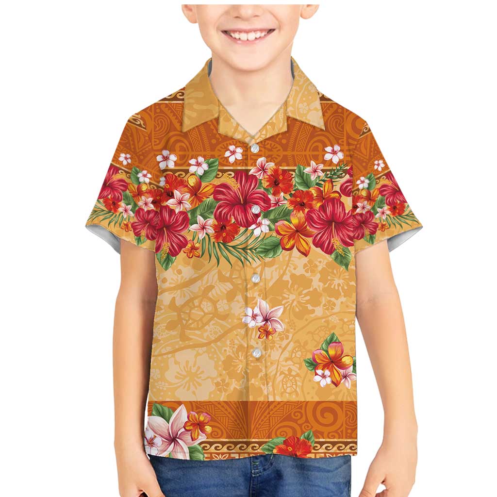 Hawaii Hibiscus Family Matching Mermaid Dress and Hawaiian Shirt Turtles and Tribal Motifs Vintage Floral Style