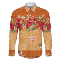 Hawaii Hibiscus Family Matching Puletasi and Hawaiian Shirt Turtles and Tribal Motifs Vintage Floral Style