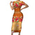 Hawaii Hibiscus Family Matching Short Sleeve Bodycon Dress and Hawaiian Shirt Turtles and Tribal Motifs Vintage Floral Style