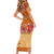 Hawaii Hibiscus Family Matching Short Sleeve Bodycon Dress and Hawaiian Shirt Turtles and Tribal Motifs Vintage Floral Style
