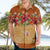 Hawaii Hibiscus Hawaiian Shirt Turtles and Tribal Motifs Vintage Floral Style