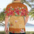 Hawaii Hibiscus Hawaiian Shirt Turtles and Tribal Motifs Vintage Floral Style