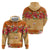 Hawaii Hibiscus Hoodie Turtles and Tribal Motifs Vintage Floral Style