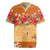 Hawaii Hibiscus Rugby Jersey Turtles and Tribal Motifs Vintage Floral Style