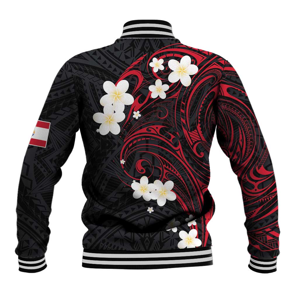 French Polynesia Tiare Day Baseball Jacket Seal and Polynesian Pattern LT03 - Polynesian Pride