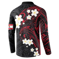 French Polynesia Tiare Day Button Sweatshirt Seal and Polynesian Pattern LT03 - Polynesian Pride