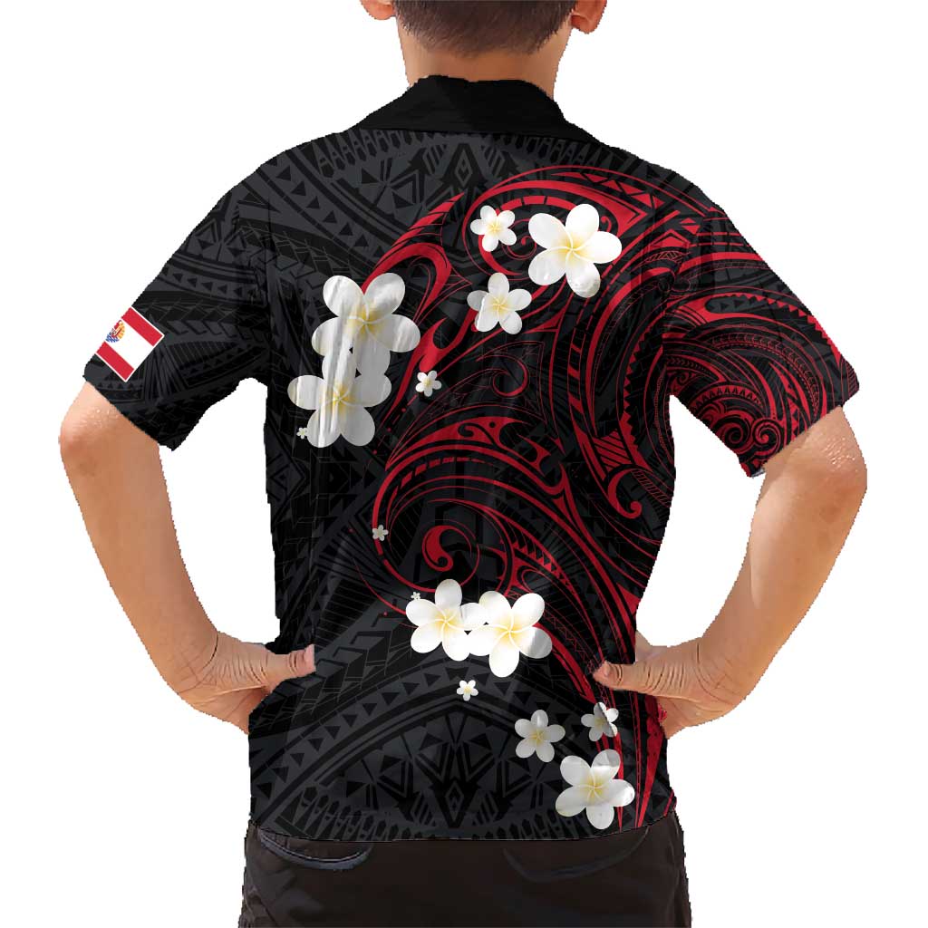 French Polynesia Tiare Day Family Matching Short Sleeve Bodycon Dress and Hawaiian Shirt Seal and Polynesian Pattern